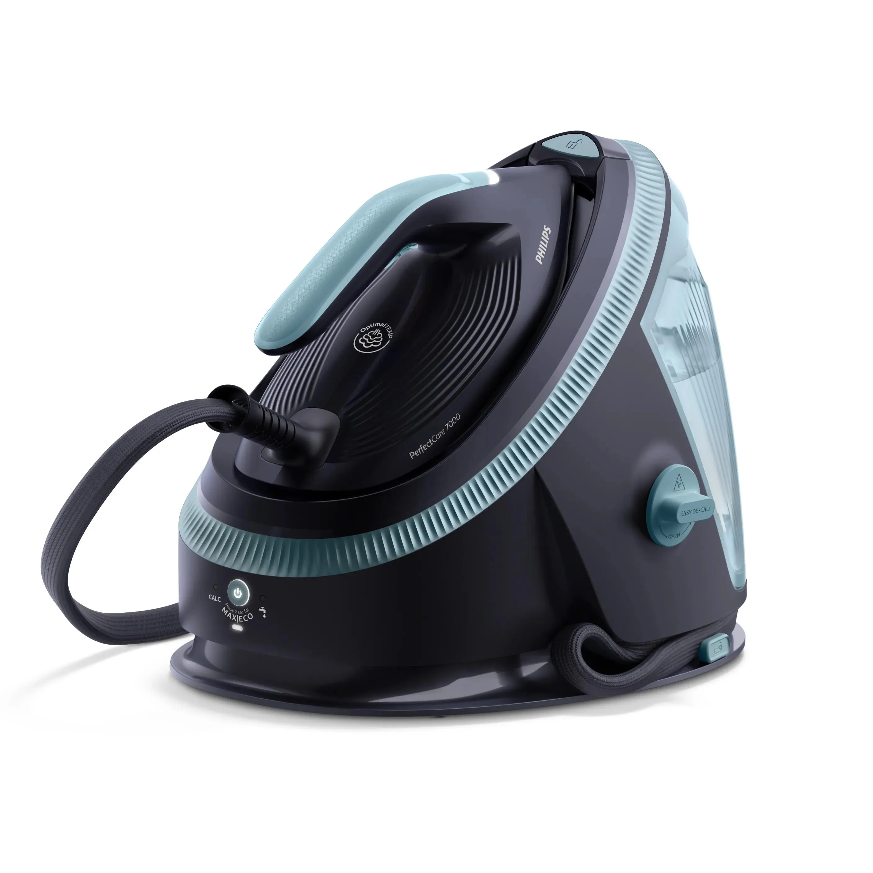 Philips PerfectCare 7000 Series PSG7200/20 Steam Generator Iron, 3120W, 8.5 bar, 1.5L, Louros Blue, Misty Dawn