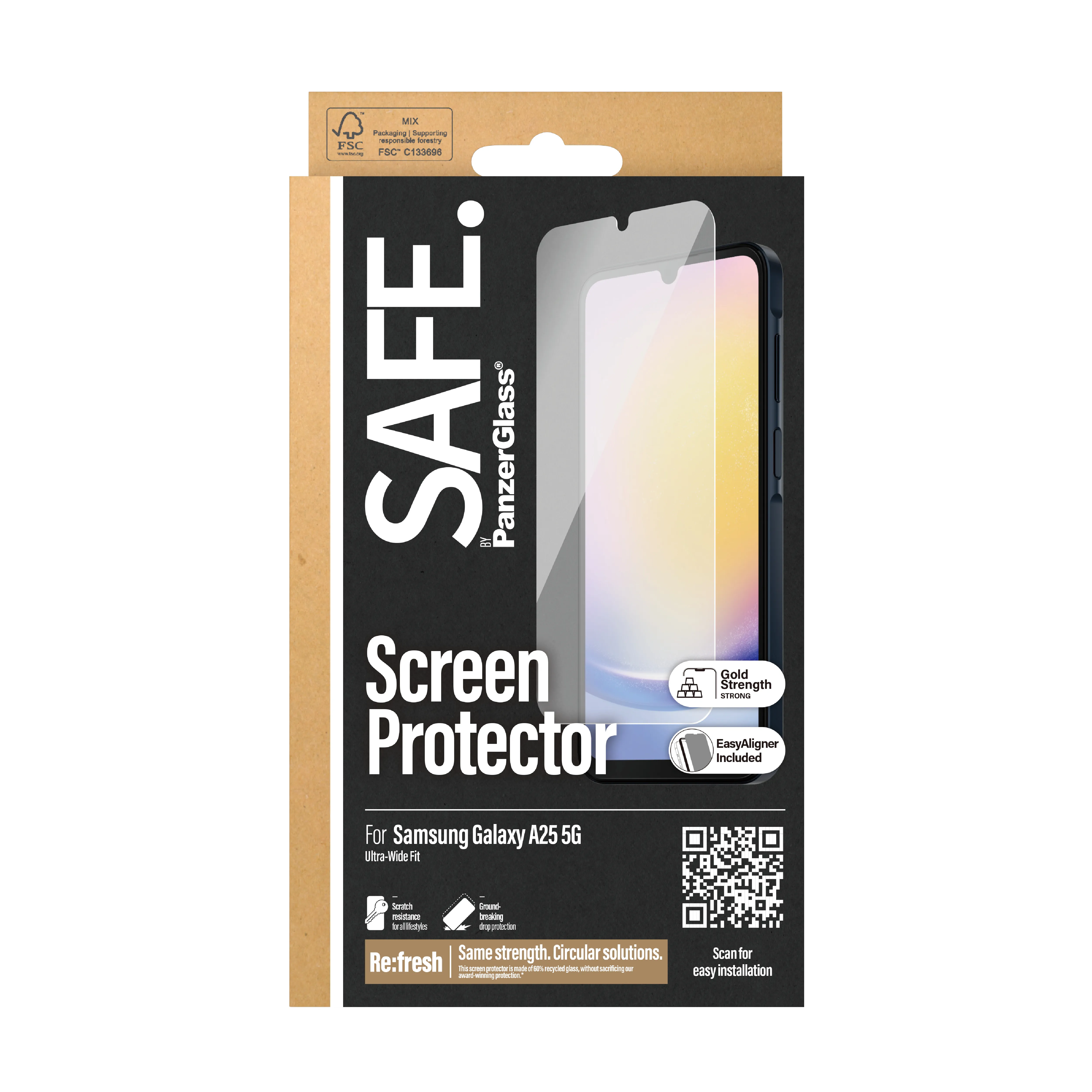 PanzerGlass SAFE Ultra-Wide Fit Galaxy A25 5G - Screen Protector