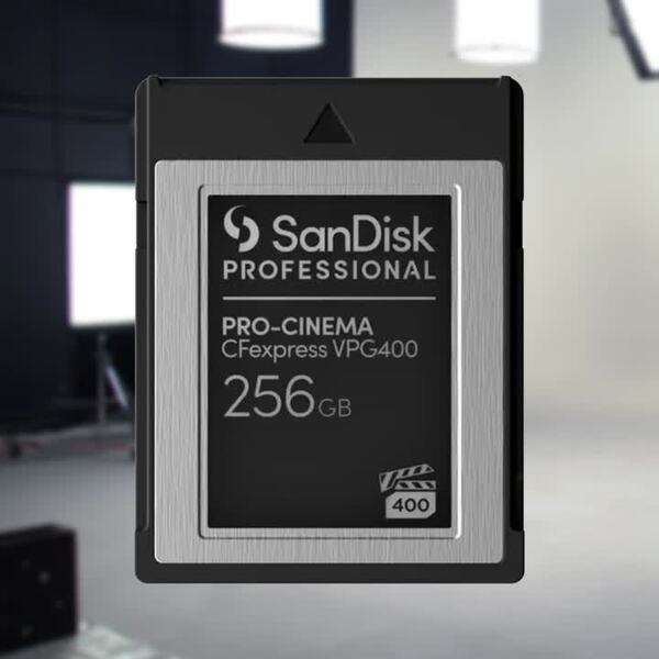 SanDisk Professional PRO-CINEMA 256 Gt CFexpress Type B VPG400 -muistikortti, musta