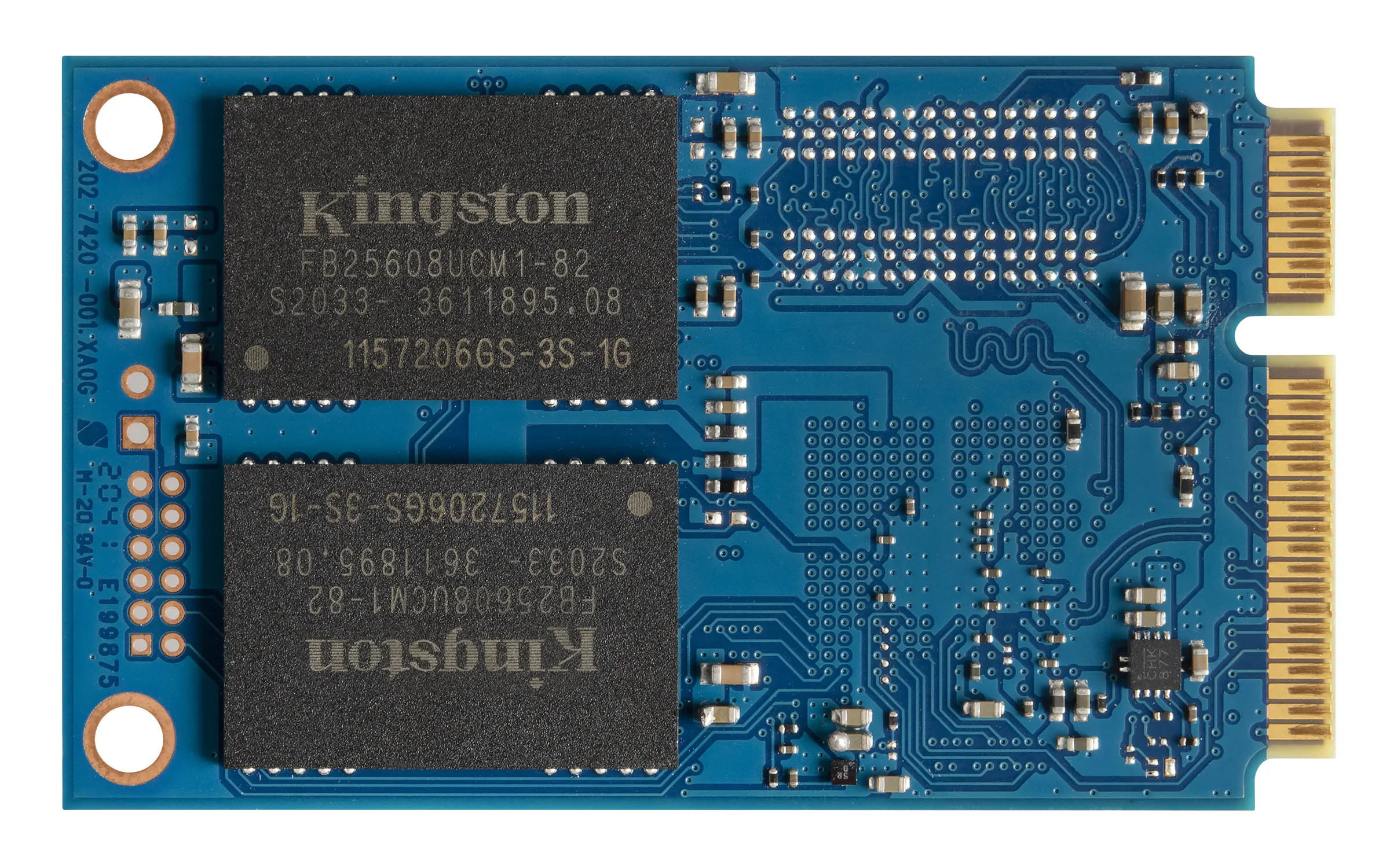 Kingston 256G SSD KC600 SATA3 mSATA 256GB, SATA III, mSATA - SSD