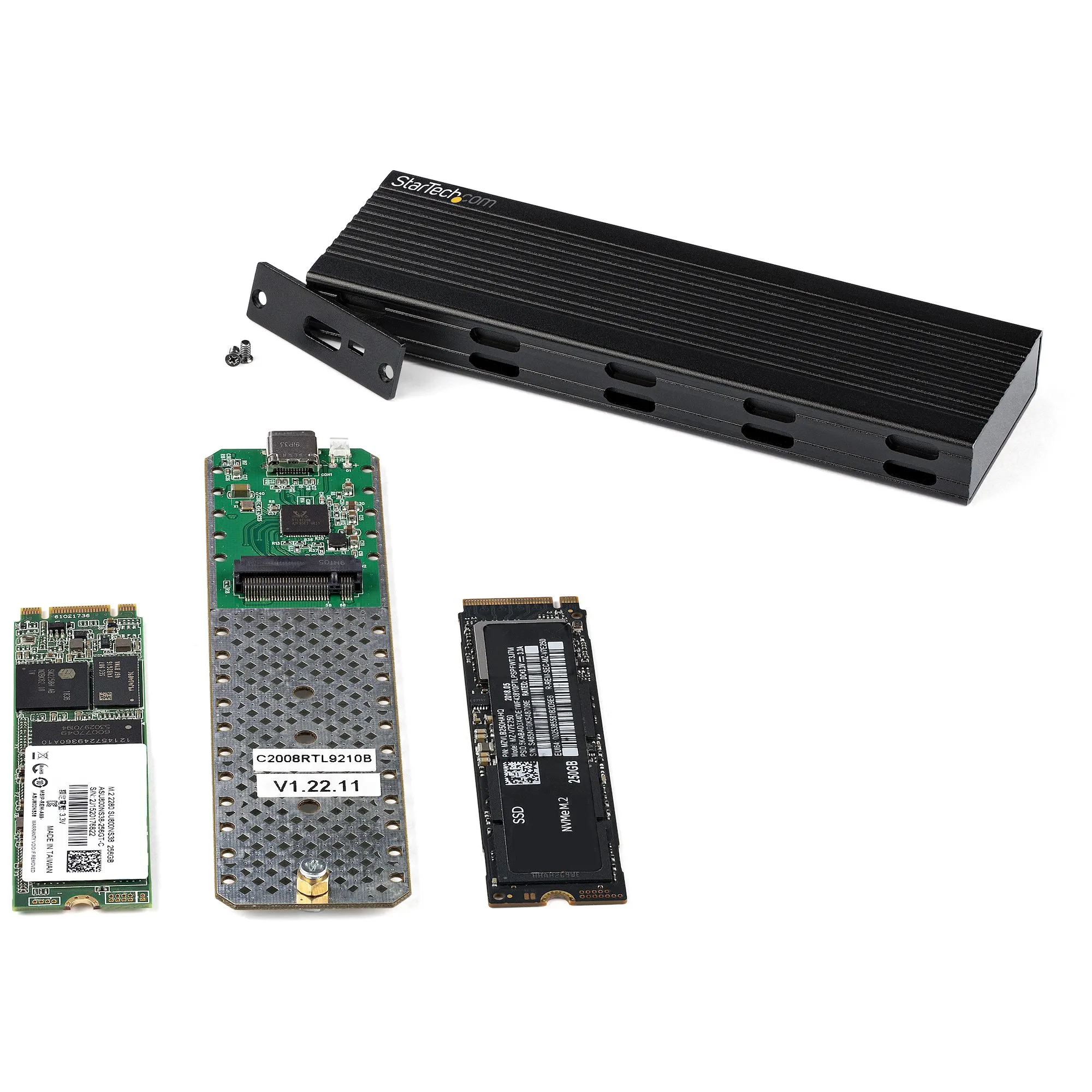 USB-C Enclosure a M.2 NVMe/PCIe/SATA SSD