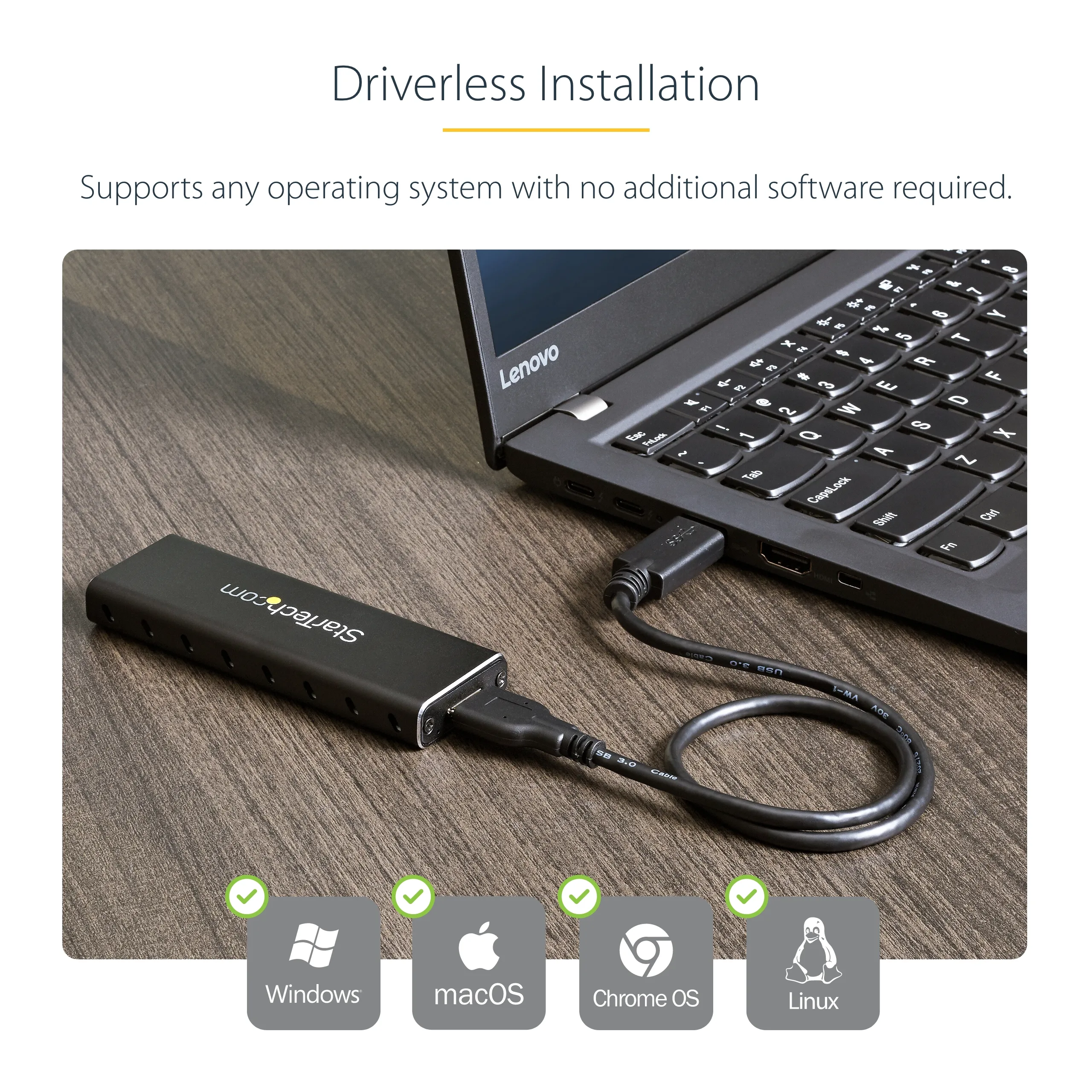 USB 3.0 TO M.2 SSD ENCLOSURE