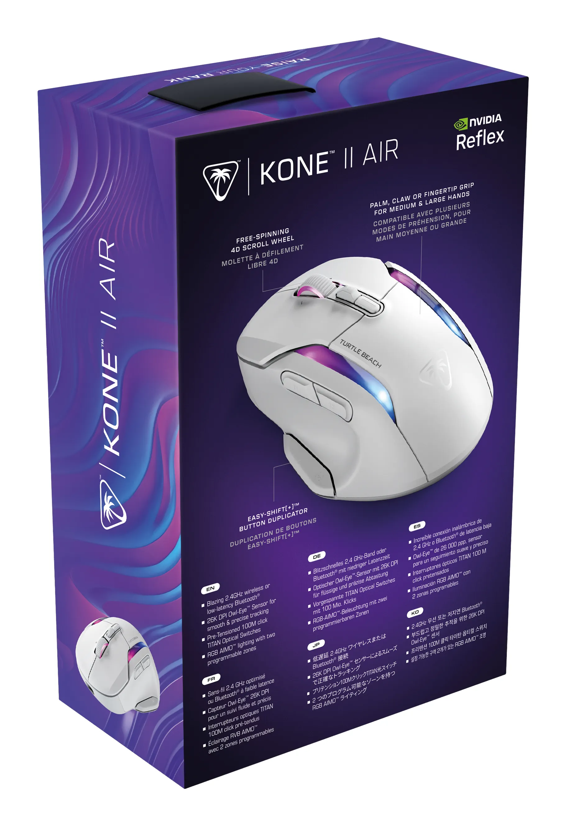 Turtle Beach Kone II Air - wireless gaming mouse, white