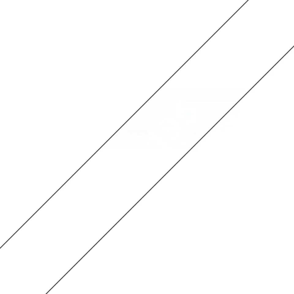 TC  9mm White on clear tape