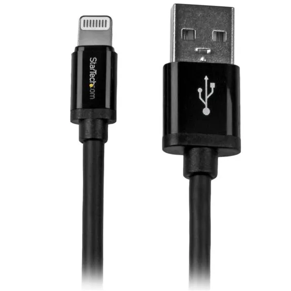 Startech USB-A - Lightning - cable, 2 m, Black