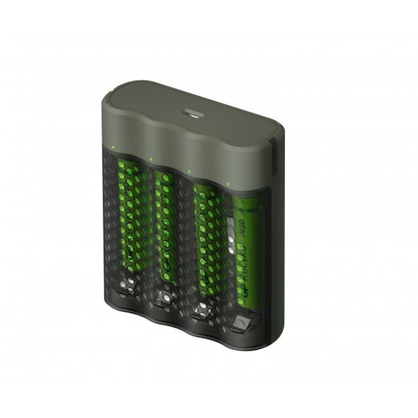 GP Speed Battery Charger 1-pack, includes 4 x AAA 950mAh Batteries