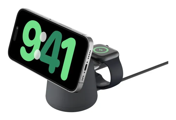 Belkin Boost Charge Pro 2in1 Qi2 15w - charging stand, Charcoal