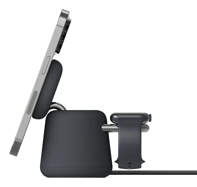 Belkin Boost Charge Pro 2in1 Qi2 15w - charging stand, Charcoal