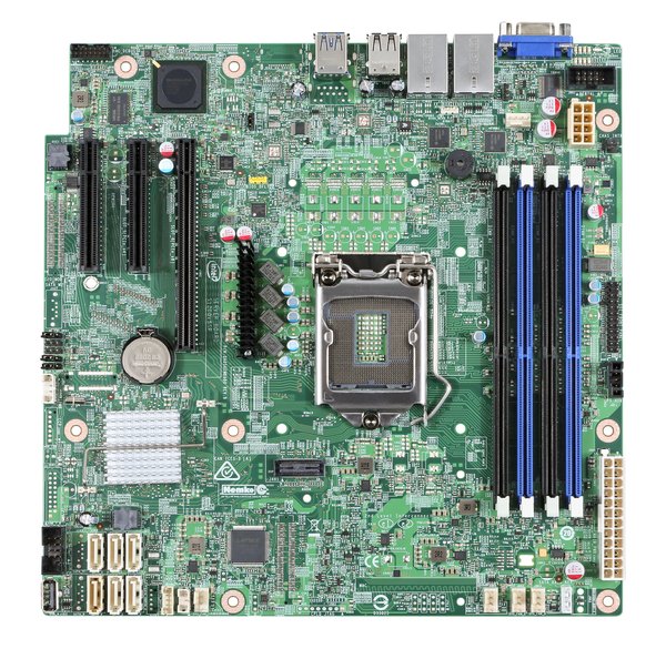 Intel DBS1200SPSR, mATX motherboard