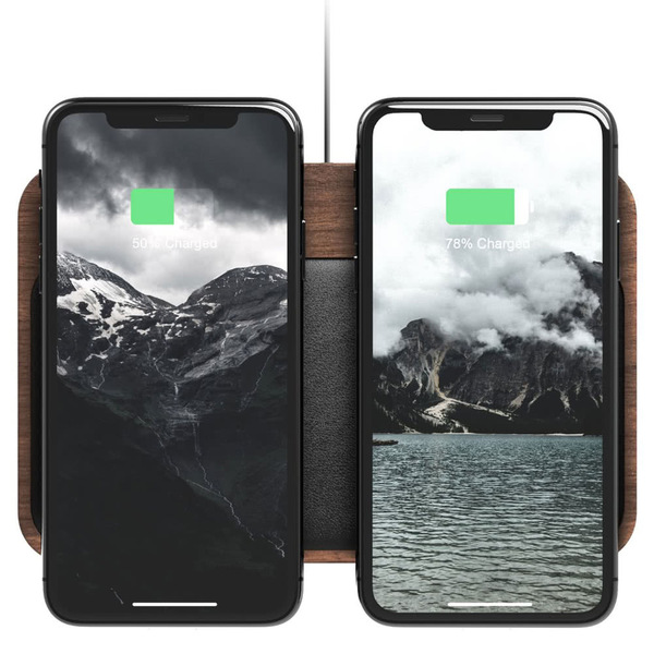 Nomad Base Station Hub Walnut - Wireless Charger