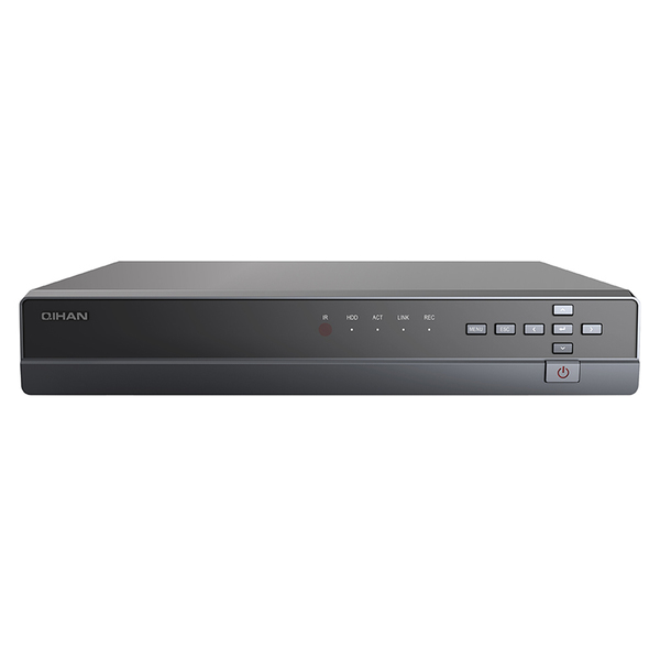 Qihan QH-D7016C, 16-kanal DVR, 720p, Android/iOS, 1x3,5" plats, svart