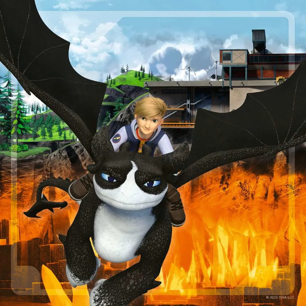 Ravensburger children's puzzle Dragons: The 9 Worlds (3x 49 pieces)