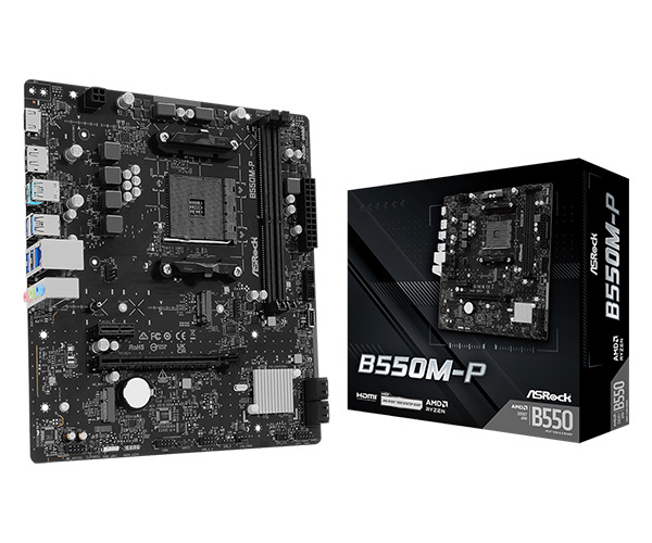 ASRock B550M-P AM4 mATX moderkort