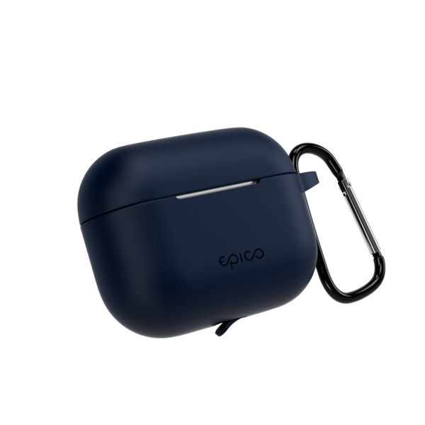 Epico Silicone | Cover AirPods Pro 3 | Dark blue | Secure Carabiner