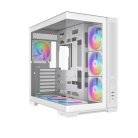 SAMA V52 Midi-Tower Case with window and RGB lighting, White