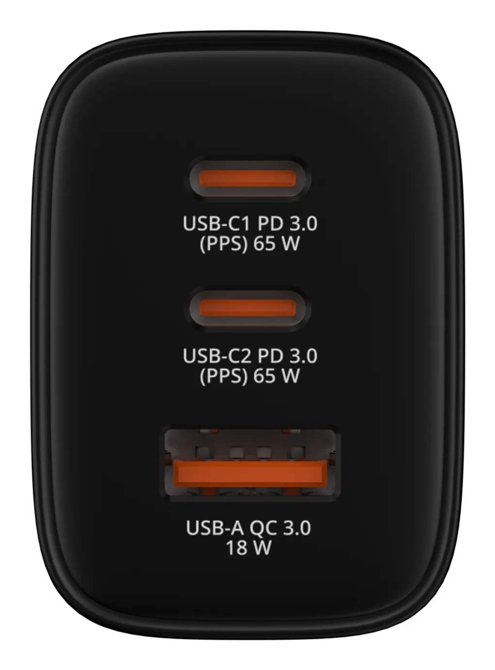 VERBATIM Essentials GaN Charger 65W - Virtal&auml;hde, musta