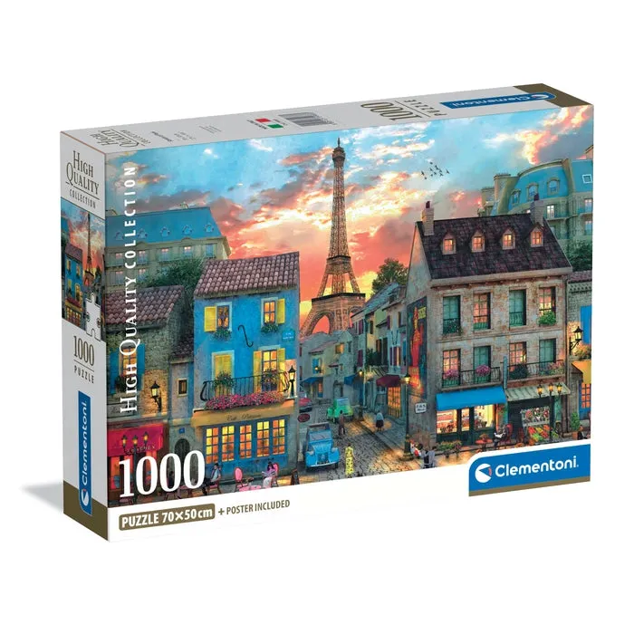 Clementoni High Quality Collection Streets of Par - puzzle, 1000 pcs