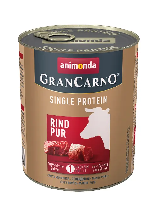 ANIMONDA GranCarno Adult Single Protein Pure Beef, Wet food for dogs, Grain Free, 800g