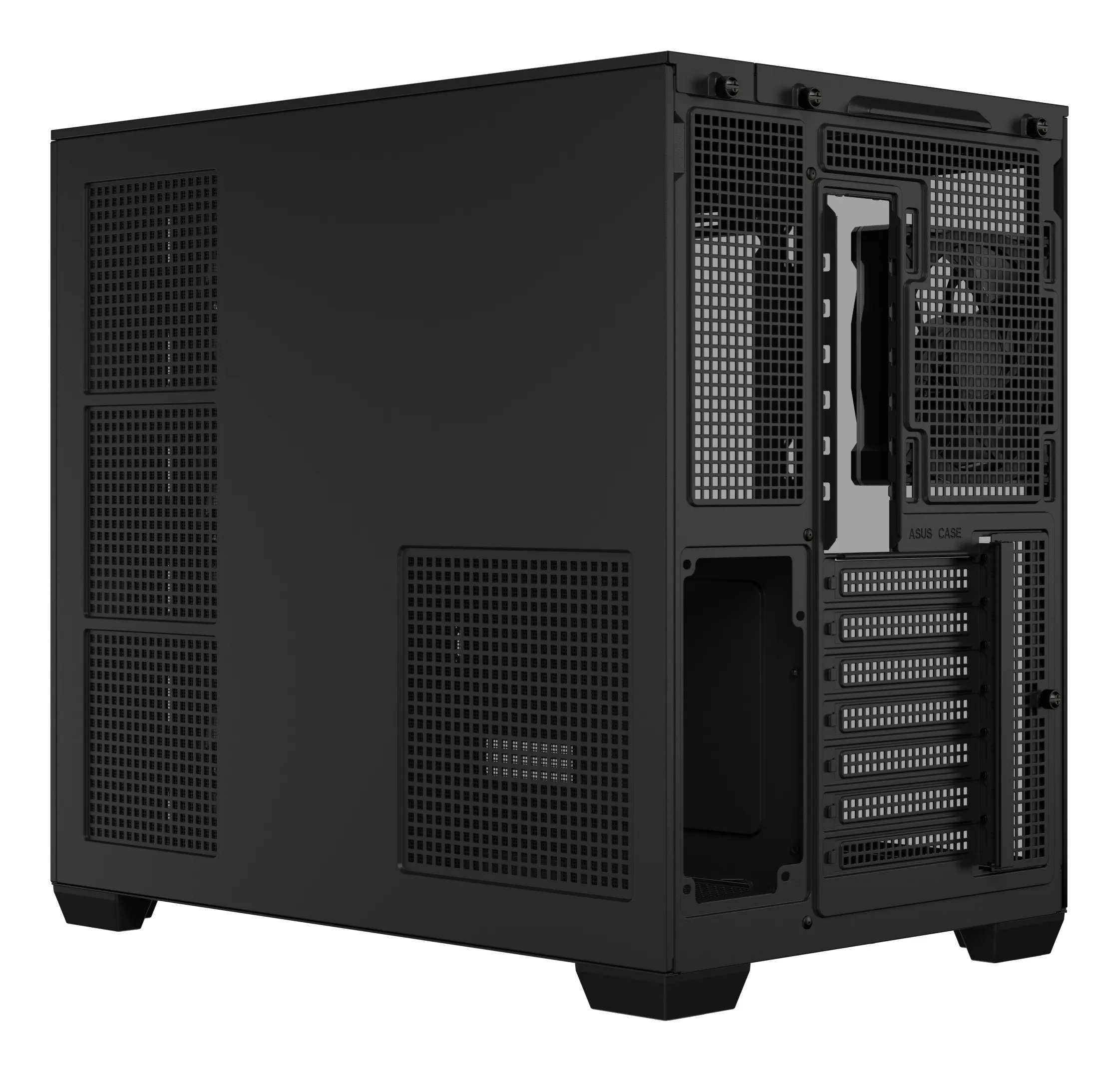 ASUS A32 PLUS Midi-Tower Case with window, with RGB lighting, Black