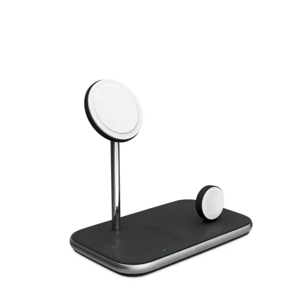 Epico 3IN1 MagSafe Wireless Charger with UK adapter - black