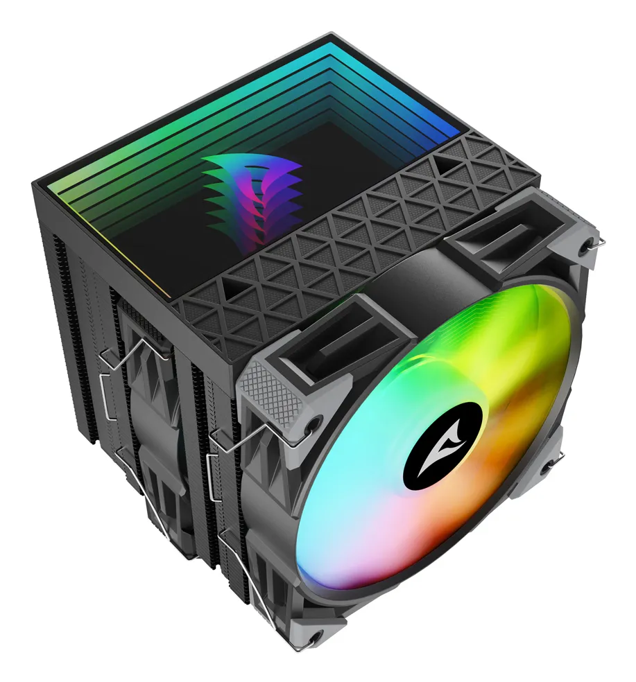 Sharkoon A60, 2x120 mm RGB -prosessorijäähdytin, musta