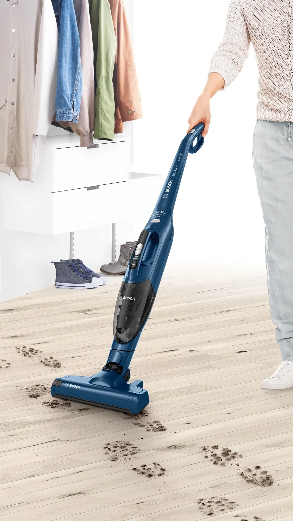 Bosch Readyy'y Serie 2 BBHF216 14.4V -varsi-imuri, sininen