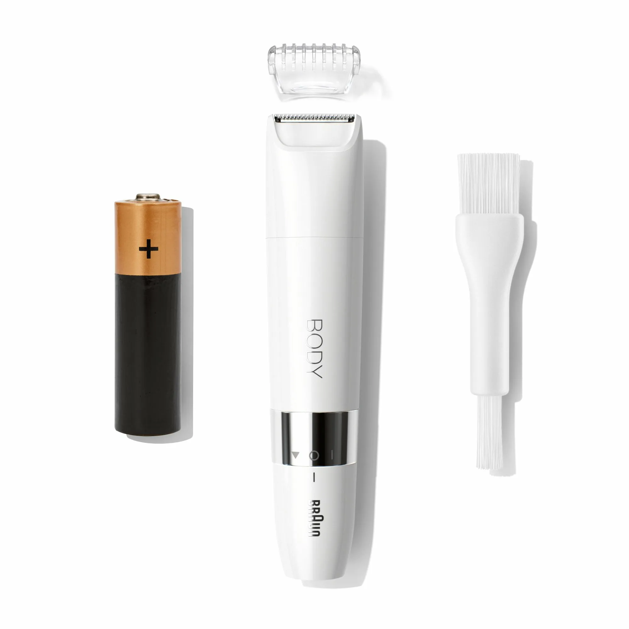 Braun Body Mini Trimmer BS1000 -trimmeri, valkoinen
