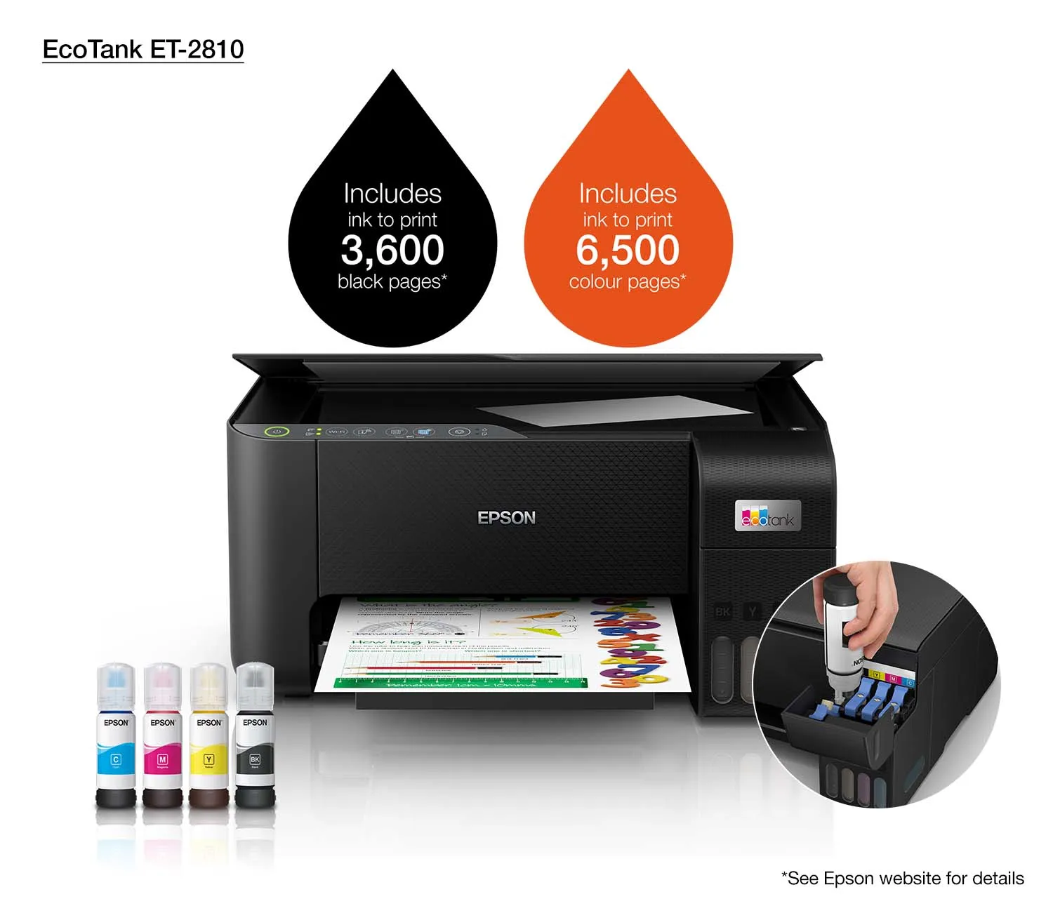 Epson EcoTank ET-2810 A4 - Inkjet All-in-One Printer