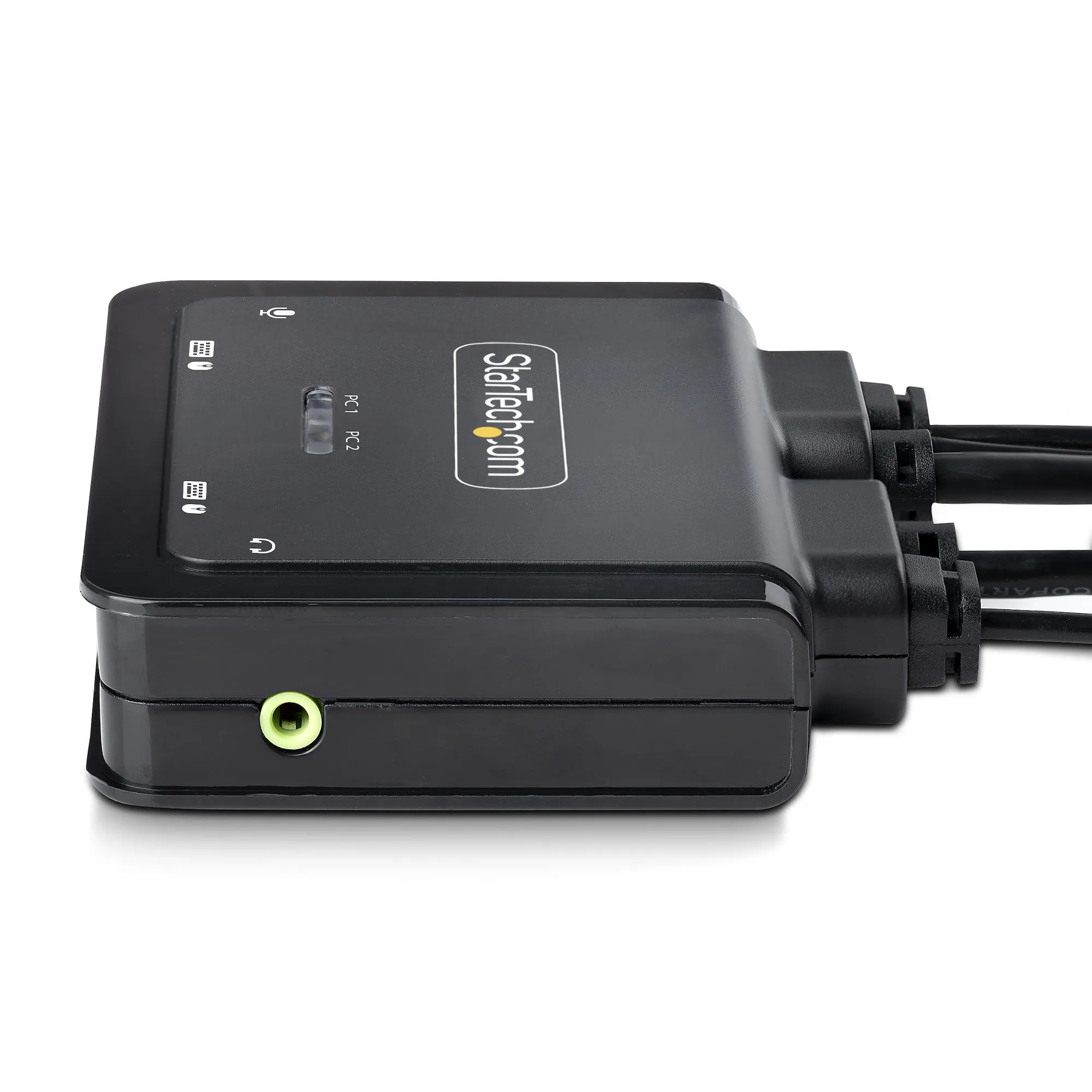 2-Port Hybrid Cable KVM Switch 4K DP