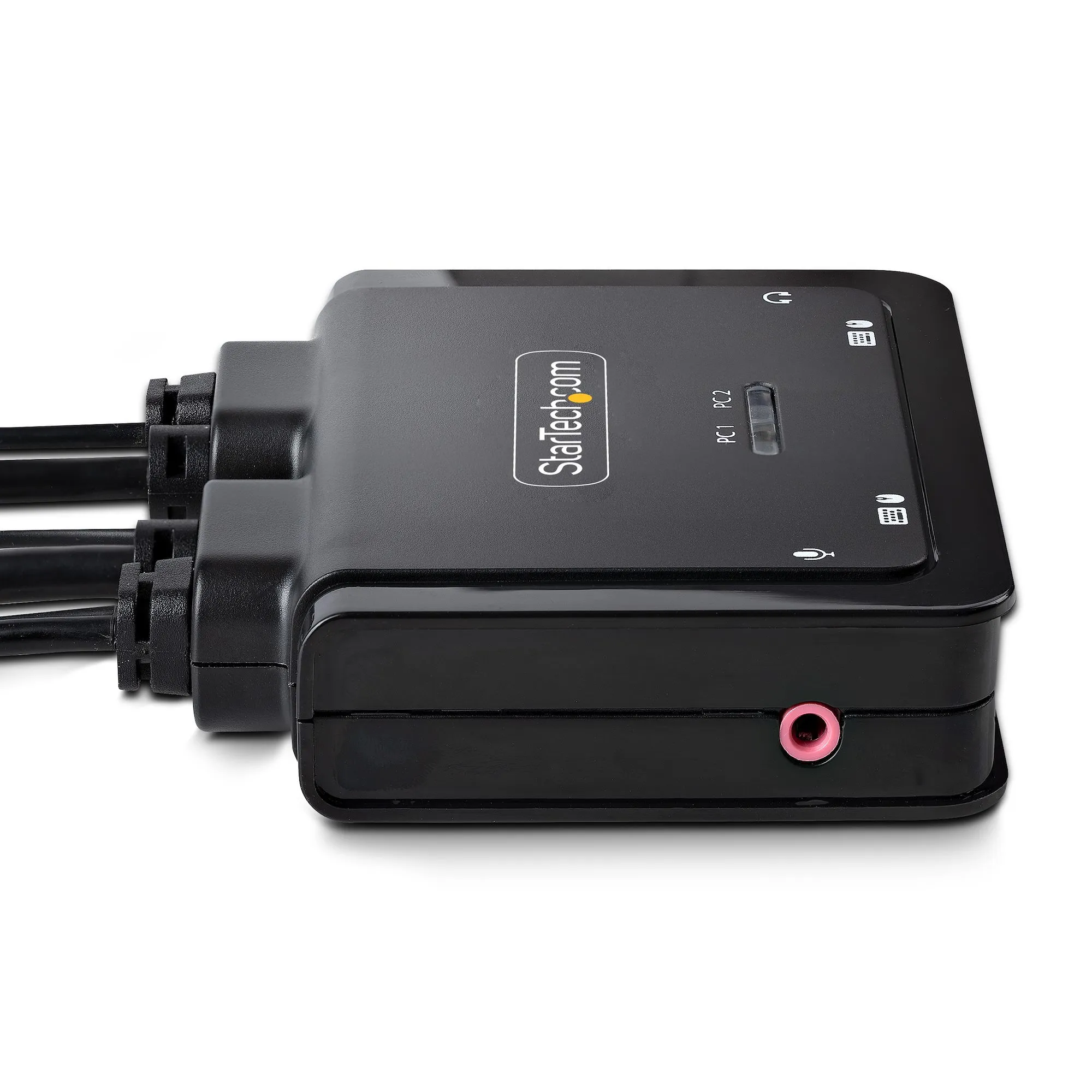 2-Port Hybrid Cable KVM Switch 4K DP