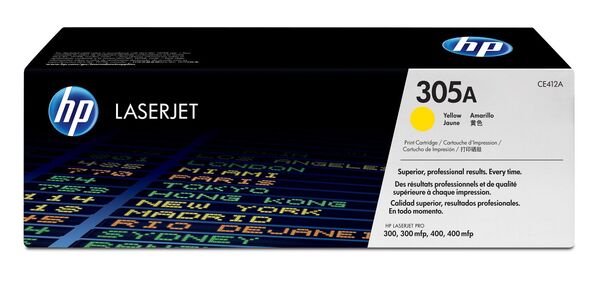 HP CE412-67901 -laservärikasetti, keltainen