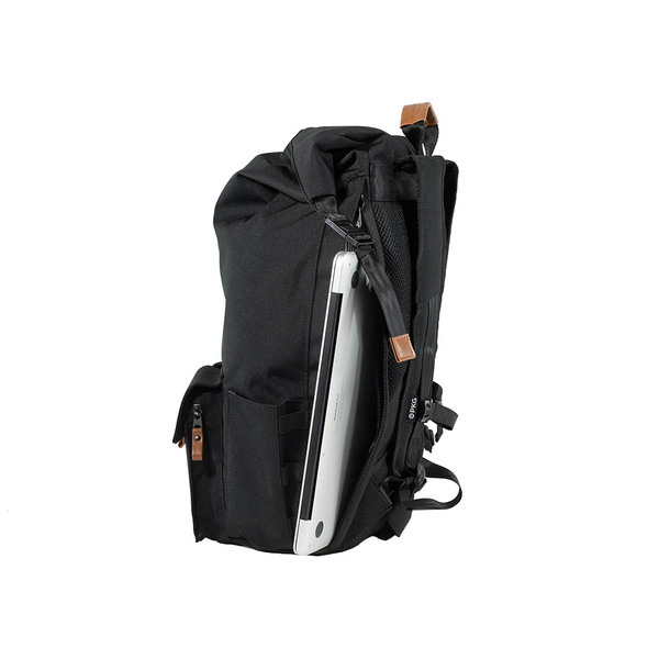 PKG Concord Rolltop Backpack for up to 16" laptops, Black