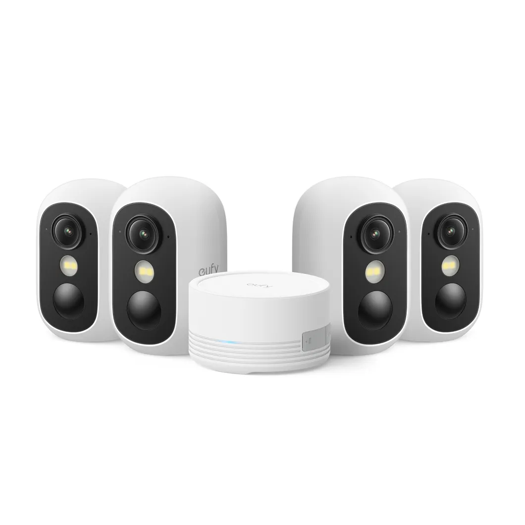 Anker Eufy eufyCam C35 - 4-Camera Wireless Security Kit, White