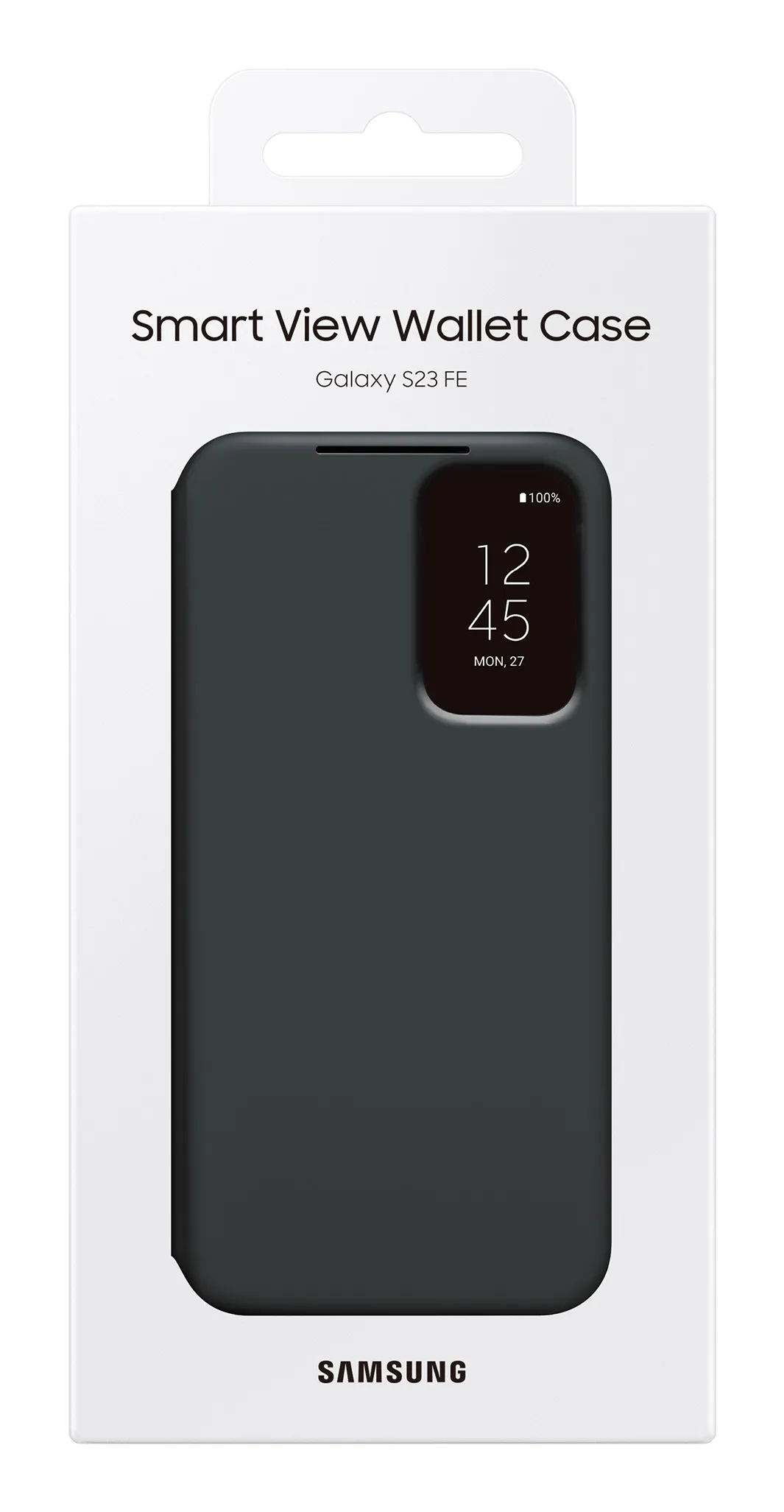 Samsung Galaxy S23 FE Smart View -lompakkokotelo, Musta