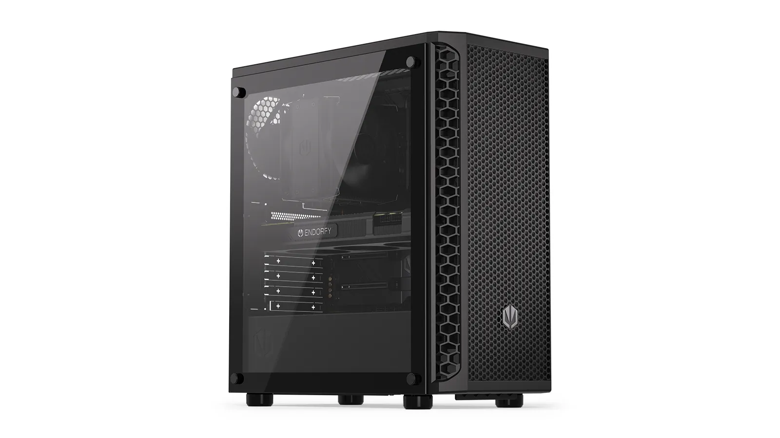Endorfy Signum 300 Air - Minitower chassi, f&ouml;nster, Svart