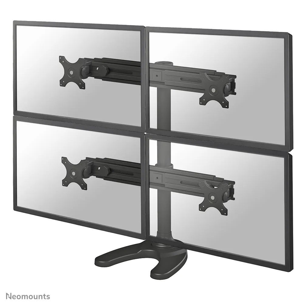 Neomounts by Newstar model FPMA-D700DD4 Quad -monitor arm, black, 10&quot;-30&quot;, 4x8kg