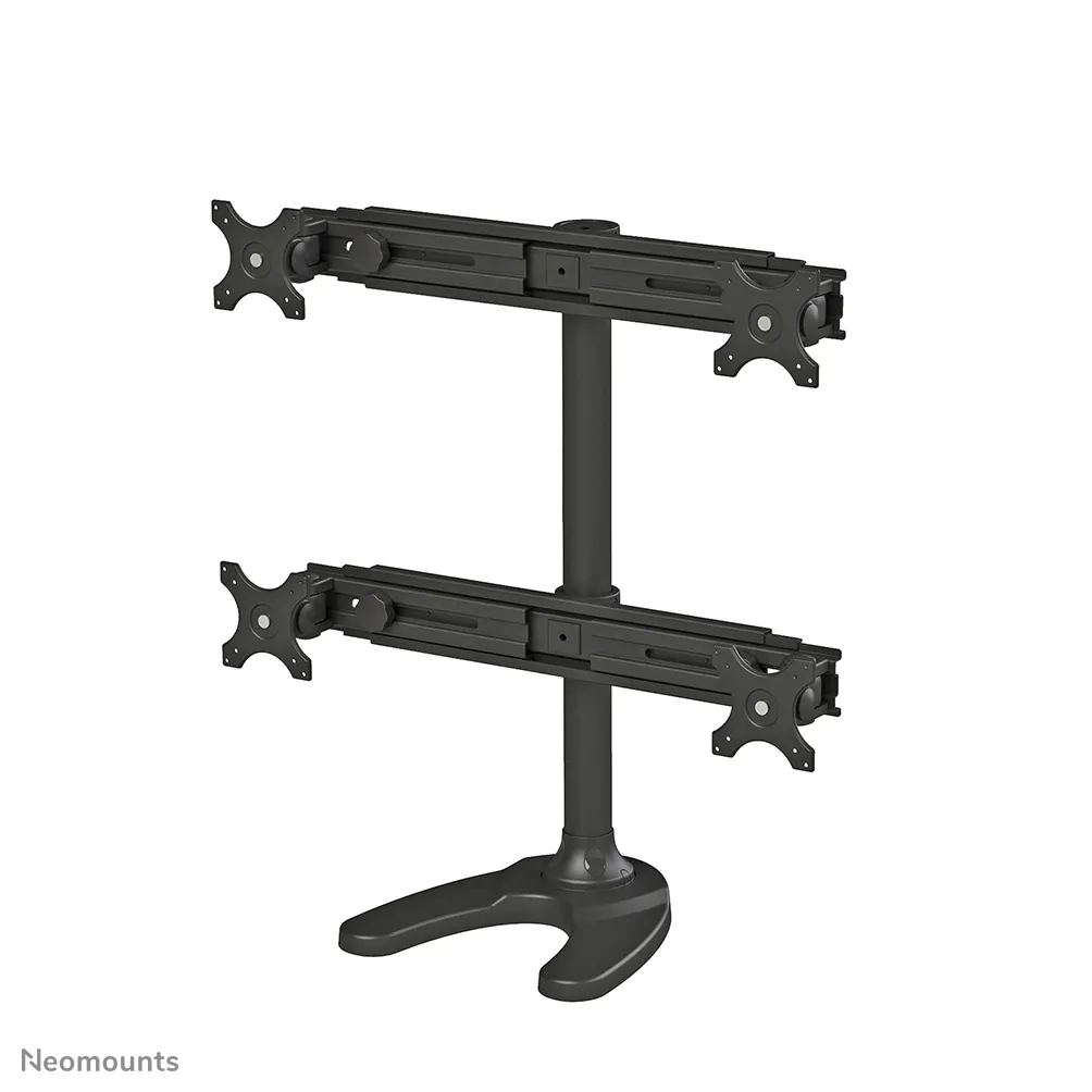 Neomounts by Newstar model FPMA-D700DD4 Quad -monitor arm, black, 10&quot;-30&quot;, 4x8kg
