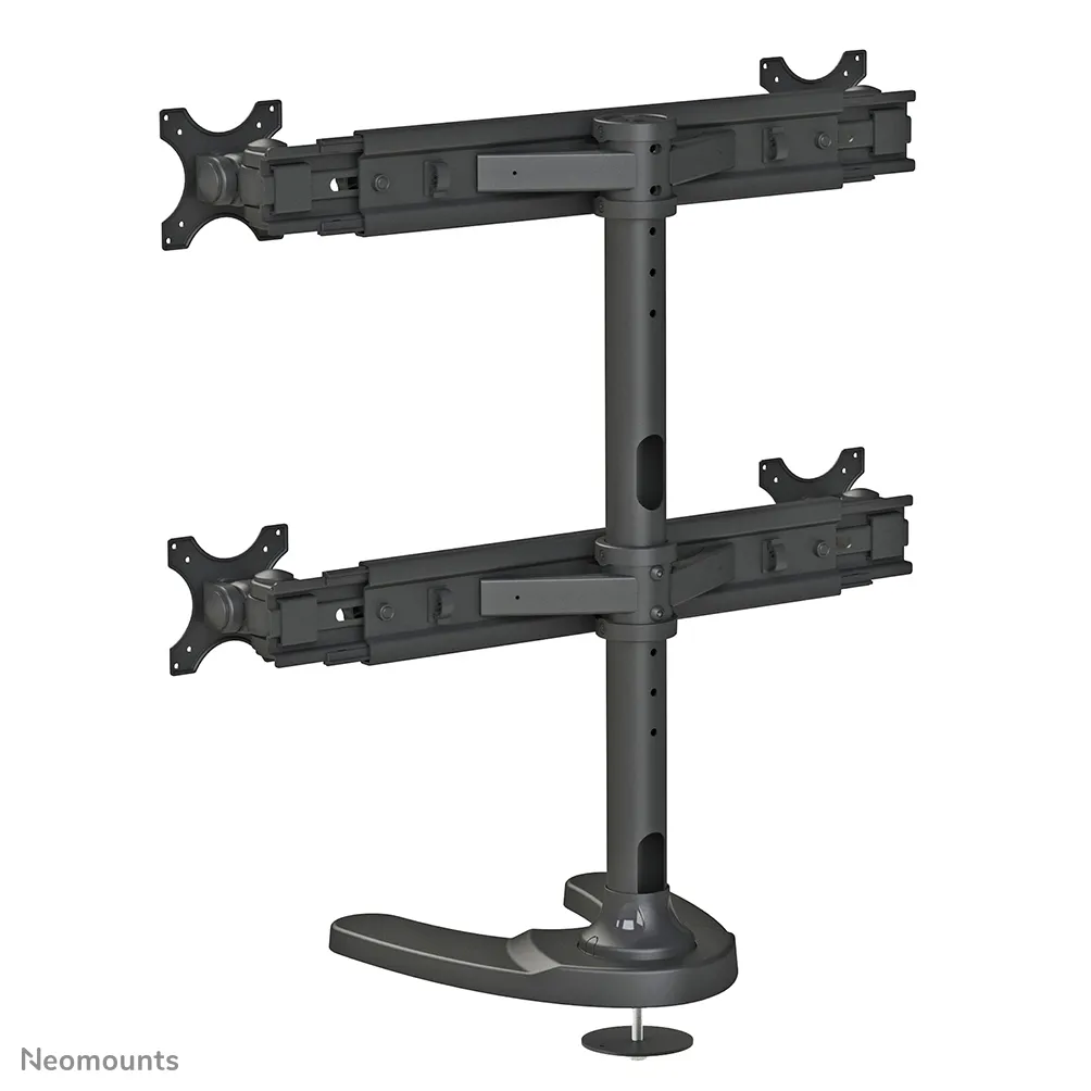 Neomounts by Newstar model FPMA-D700DD4 Quad -monitor arm, black, 10&quot;-30&quot;, 4x8kg