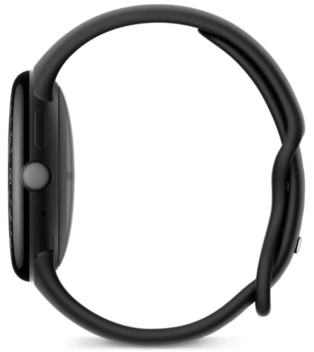 Google Pixel Watch 4 45mm AMOLED Smartwatch, Obsidian Black