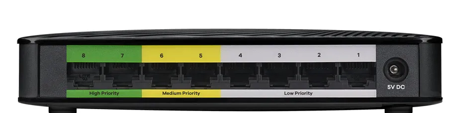 ZYXEL GS-108SV2 8-P GB DESKTOP MEDIA SW.