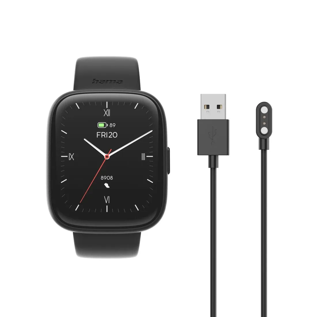 Hama 4000 46mm smartklocka, svart