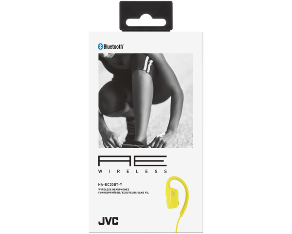 JVC H&ouml;rlur EC30 Sport In-Ear Tr&aring;dl&ouml;s Mic Gul