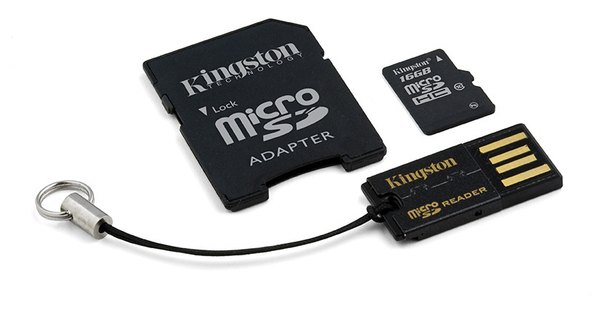 Kingston 16GB - microSDHC +SD Adapter