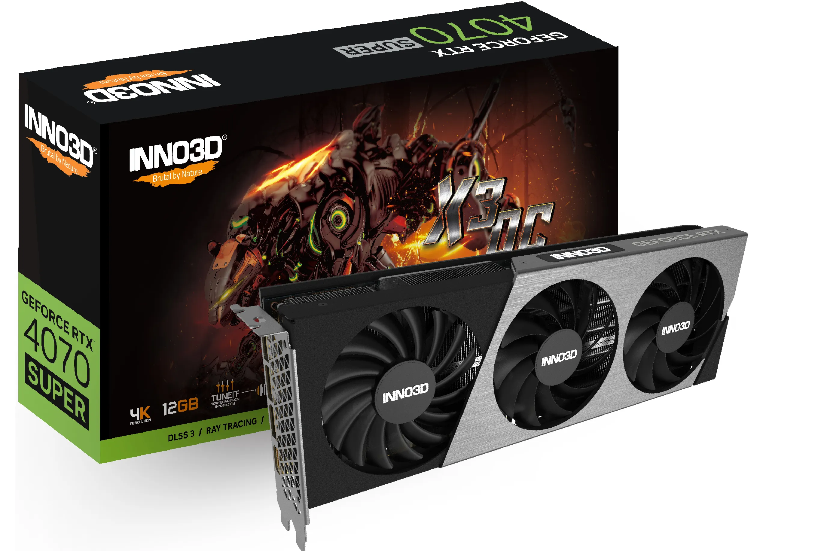 Inno3D GeForce RTX 4070 SUPER Twin X3 OC 3Fan 12GB - graphics card