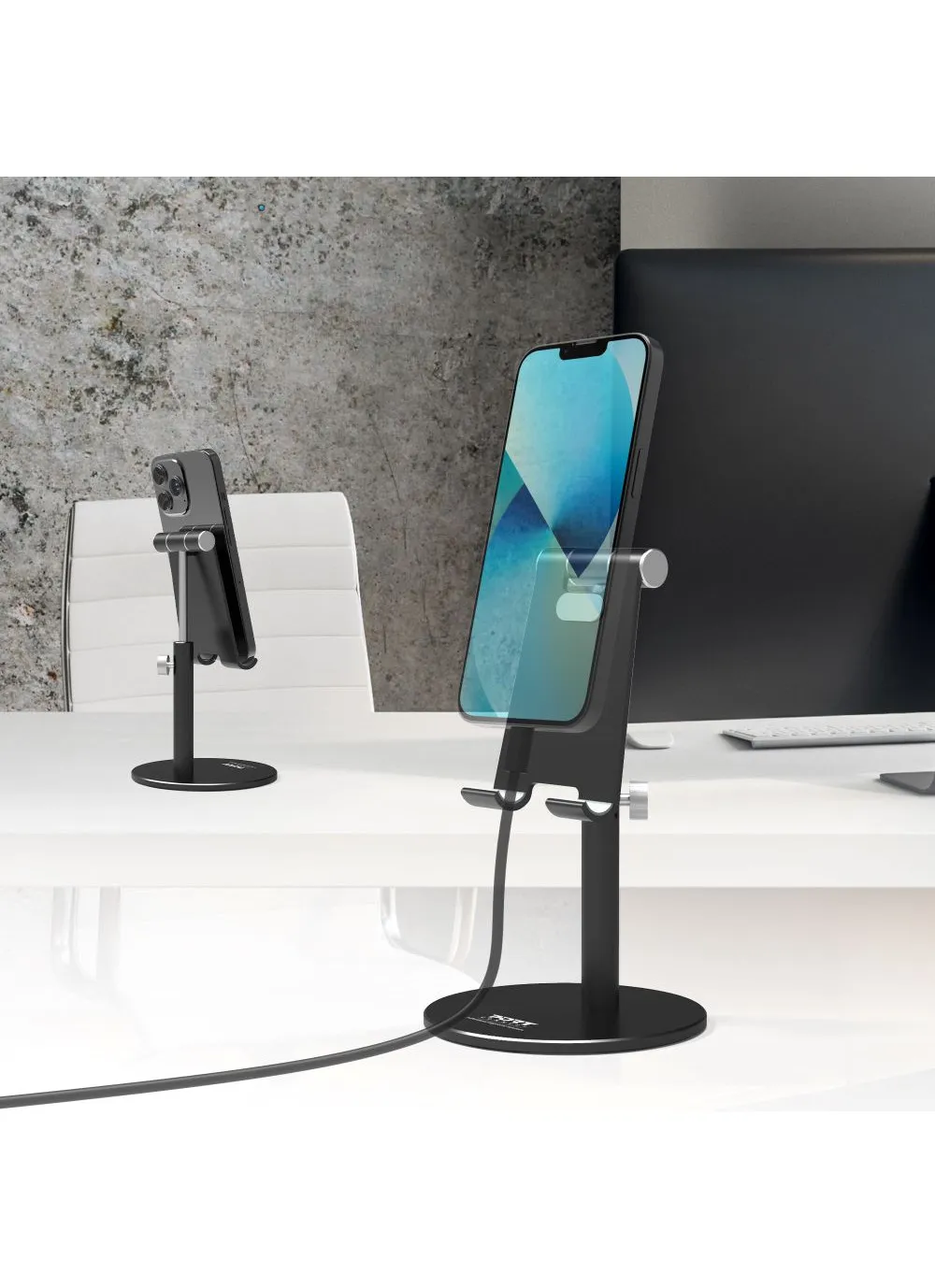 Port Designs Ergonomic Desktop Stand for Smartphone