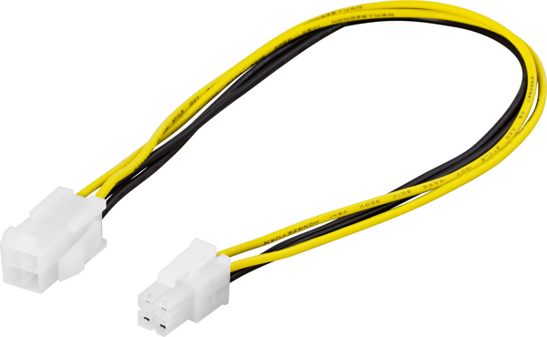 Jatkokaapeli 4-pin ATX12V(P4) u-n, 30cm