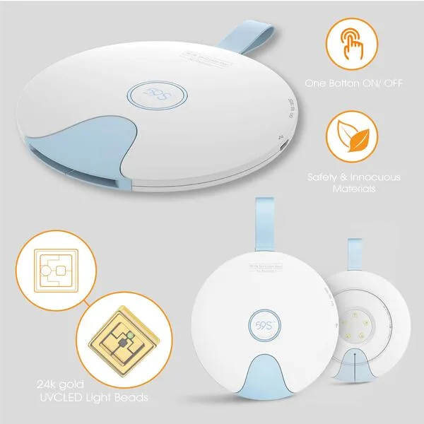59S UVC LED STERILIZING MULTI-FUNCTIONAL LID S8 WHITE/BLUE