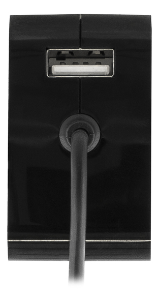 DELTACO sein&auml;laturi, 230V -> 5V USB, 1xMicro USB, 1xUSB-portti, musta