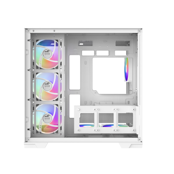 SAMA V52 Midi-Tower Case with window and RGB lighting, White