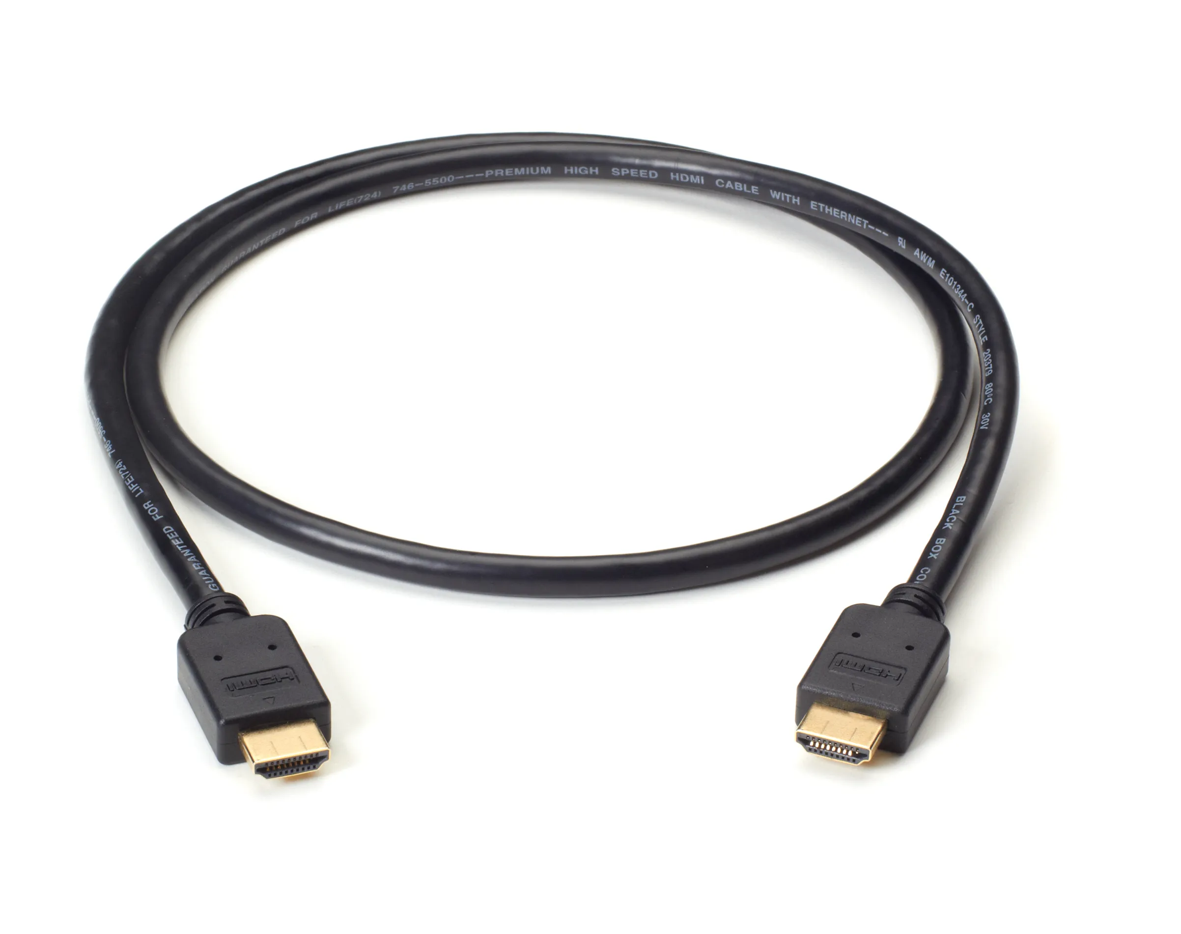 Black Box Premium High-Speed HDMI cable with Ethernet, 1 m, Black